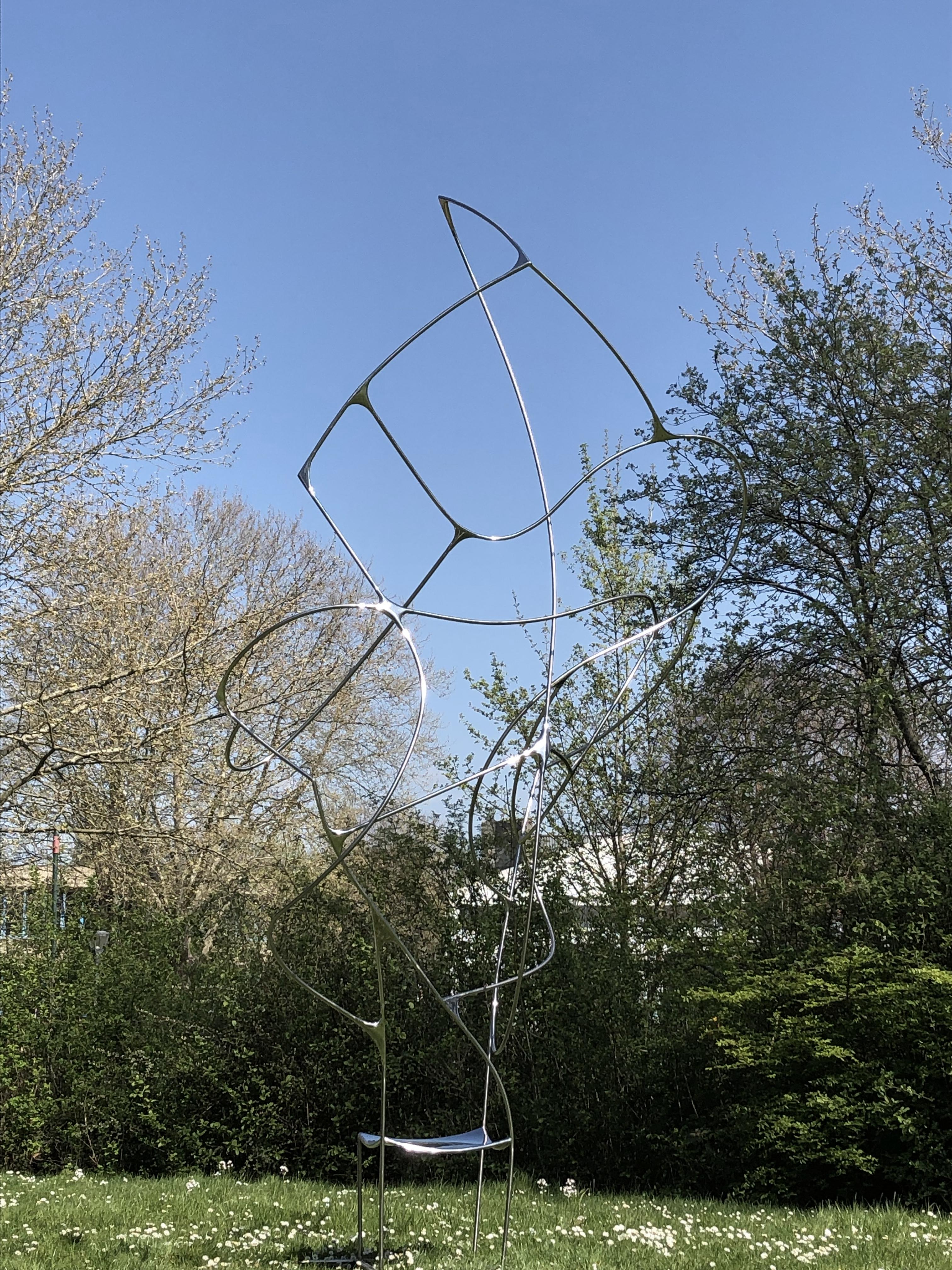 Postmoderno Sedia scultorea Vertigo III di Pol Quadens in vendita
