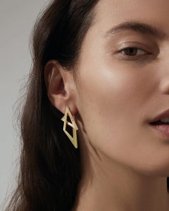 Vertigo Infinity Hoops - 18 Carat Yellow Gold and White Diamond