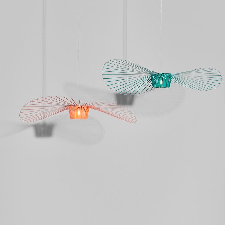 Contemporary PETITE FRITURE Vertigo, Medium Pendant Lamp, Coral, Limited Edition
