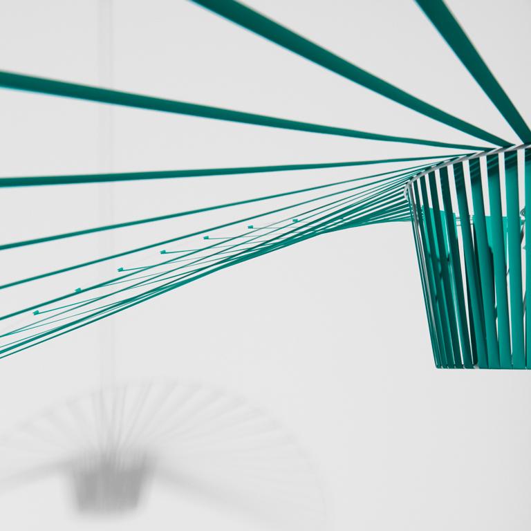 PETITE FRITURE Vertigo, Medium Pendant Lamp, Emerald, Limited Edition In New Condition In New York, NY