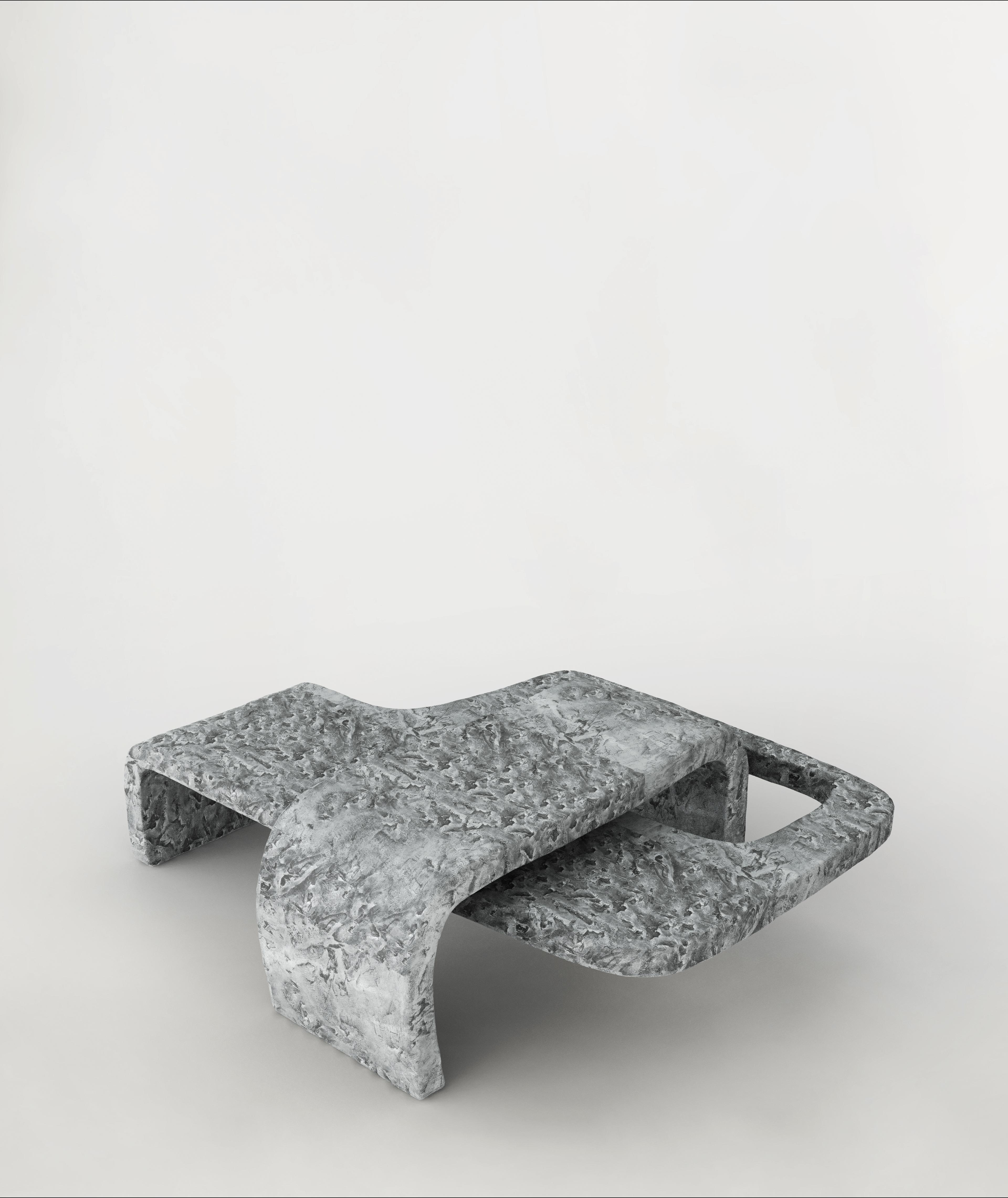 Vertigo N01 low table by Edizione Limitata
Limited Edition. Signed and numbered.
Designers: Simone Fanciullacci
Dimensions: H 29 × W 72 × L 92 cm
Materials: Aluminium

Edizione Limitata, that is to say “Limited Edition”, is a brand promoting and
