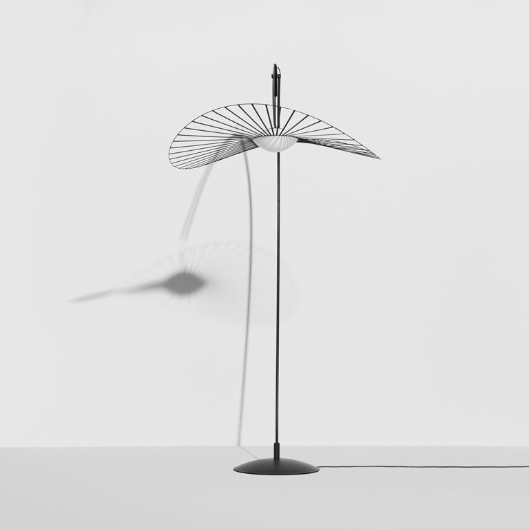 French PETITE FRITURE Vertigo Nova, Floor Lamp, Black/White, Designer Constance Guisset For Sale
