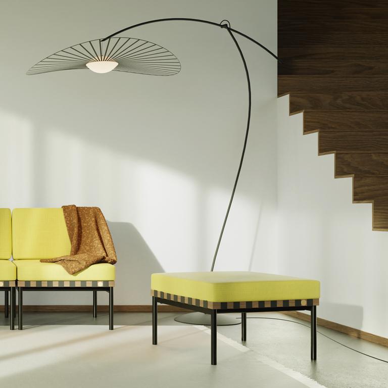 Contemporary PETITE FRITURE Vertigo Nova, Floor Lamp, Black/White, Designer Constance Guisset For Sale