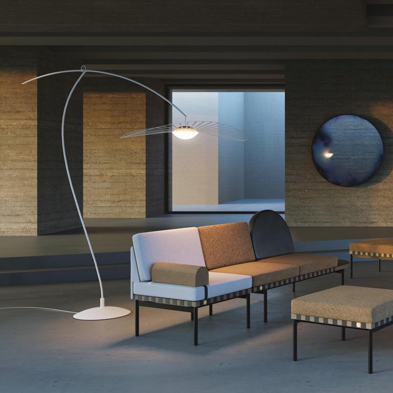 PETITE FRITURE Vertigo Nova, Floor Lamp, White, Designer Constance Guisset In New Condition For Sale In New York, NY