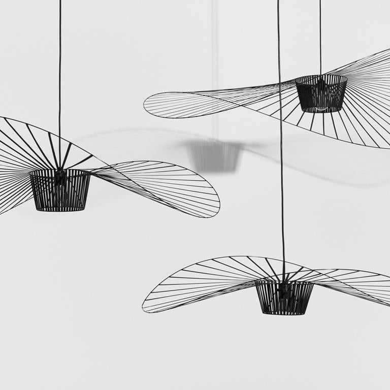Contemporary PETITE FRITURE Vertigo, Small Pendant Light, Black, Designer Constance Guisset