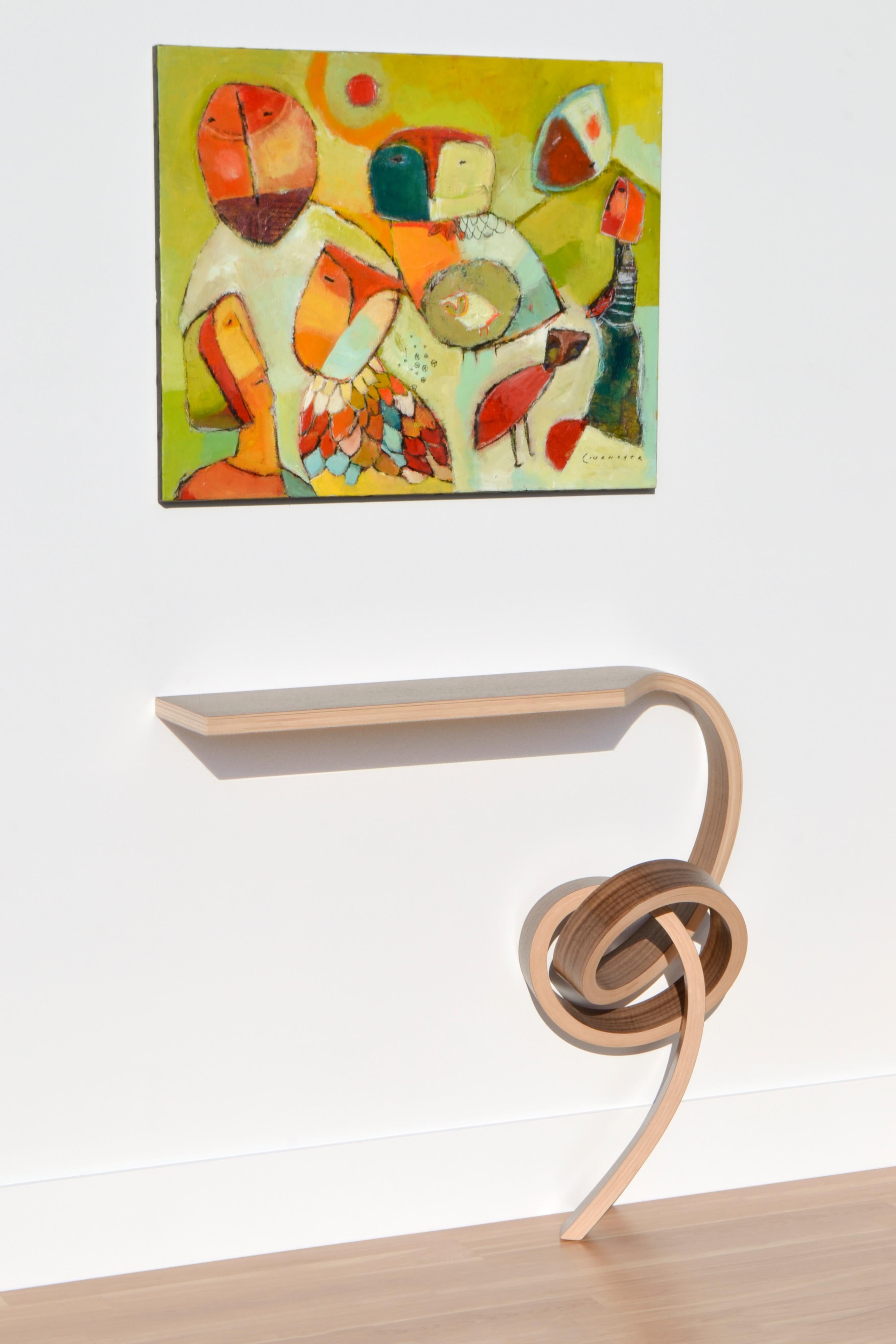 Canadian Vertigo Table, Console Table, Handmade For Sale