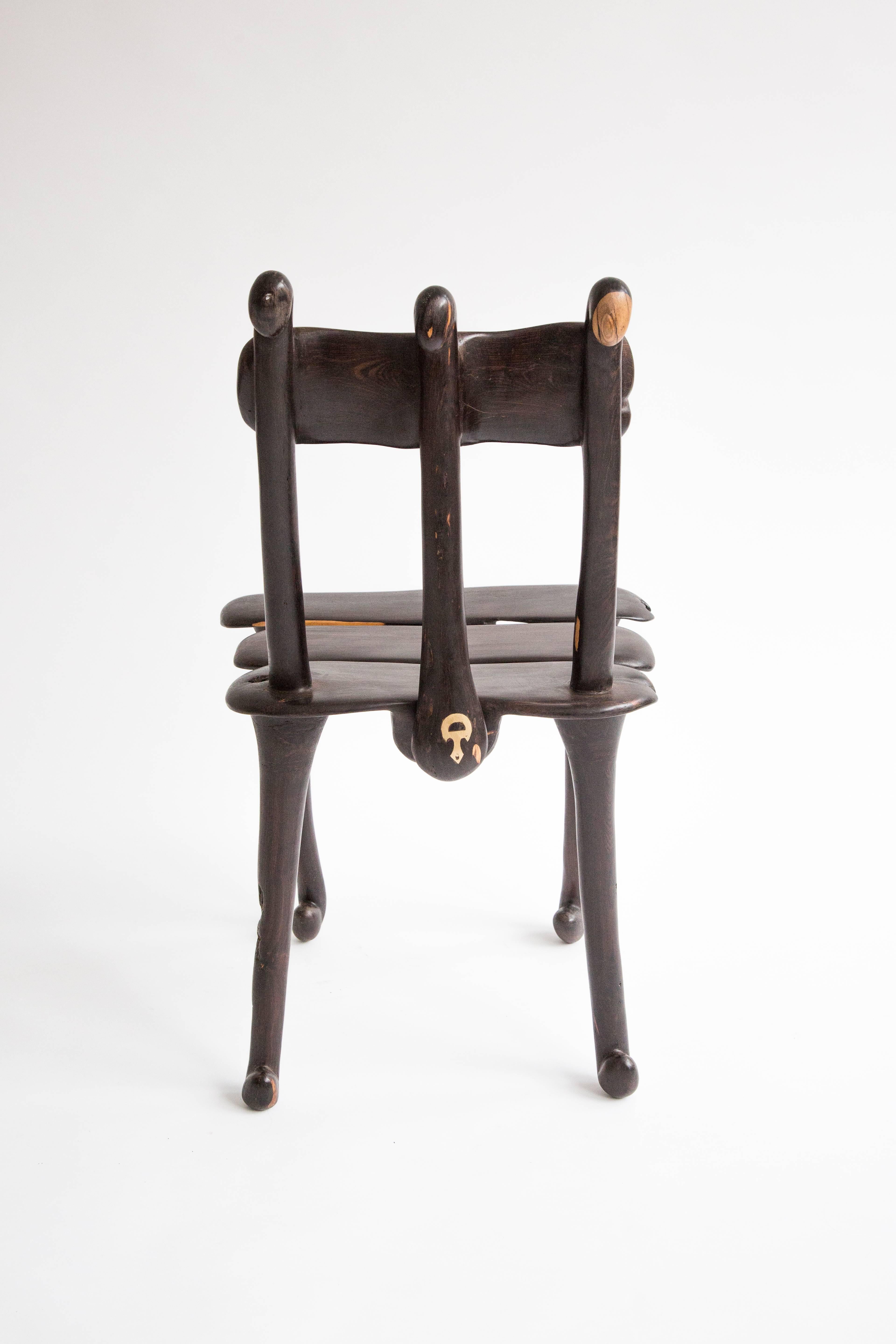 Senegalese Vertrabrae hardwood chair