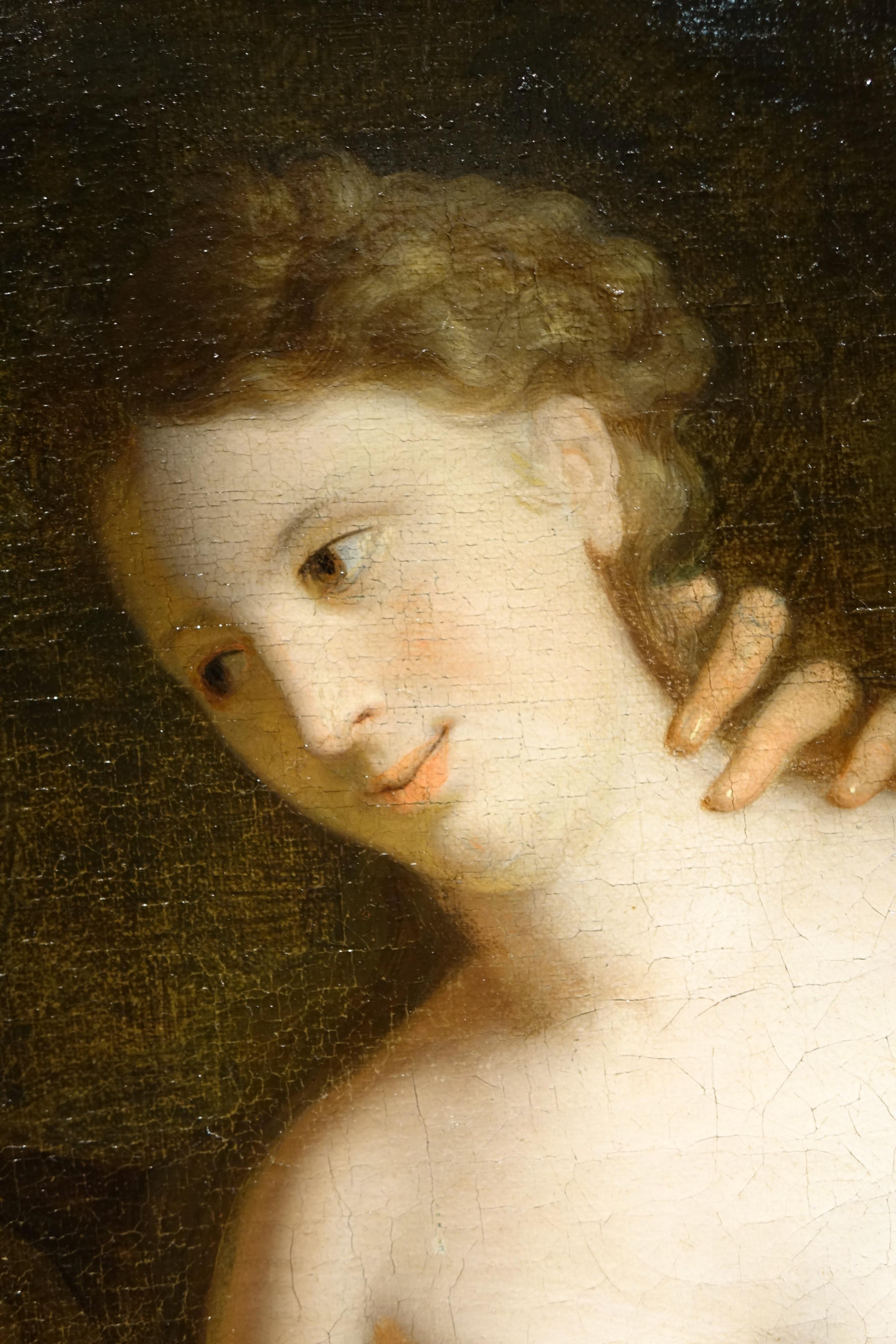 Vertumnus and Pomona , Oil on Canvas Attributed to F.A. Verdier For Sale 4