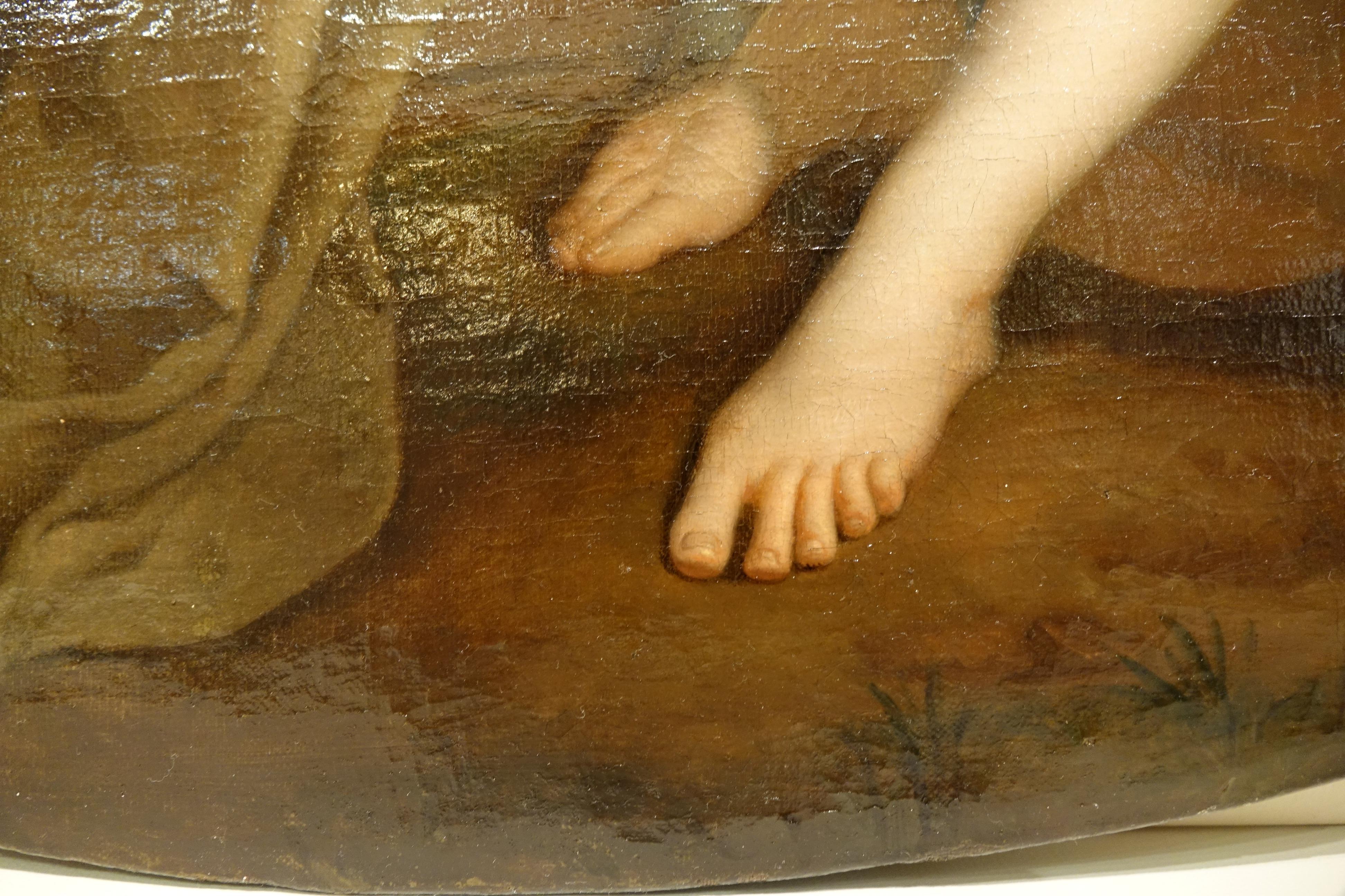 18th Century and Earlier Vertumnus and Pomona , Oil on Canvas Attributed to F.A. Verdier For Sale