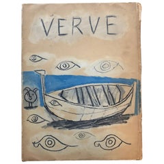 Vintage Verve Magazine #19 and 20, 1948, Pablo Picasso Issue, Couleur de Picasso