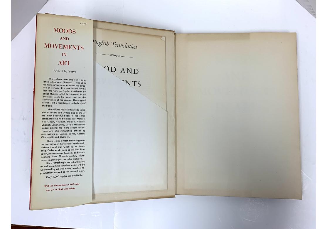 Moods and Movements in Art, di Verve, pubblicato da Reynal & Co. New York, 1959. Questo volume è stato originariamente pubblicato in Francia con i numeri 27 e 28 della serie Verve. Questo volume è stato pubblicato per la prima volta con una