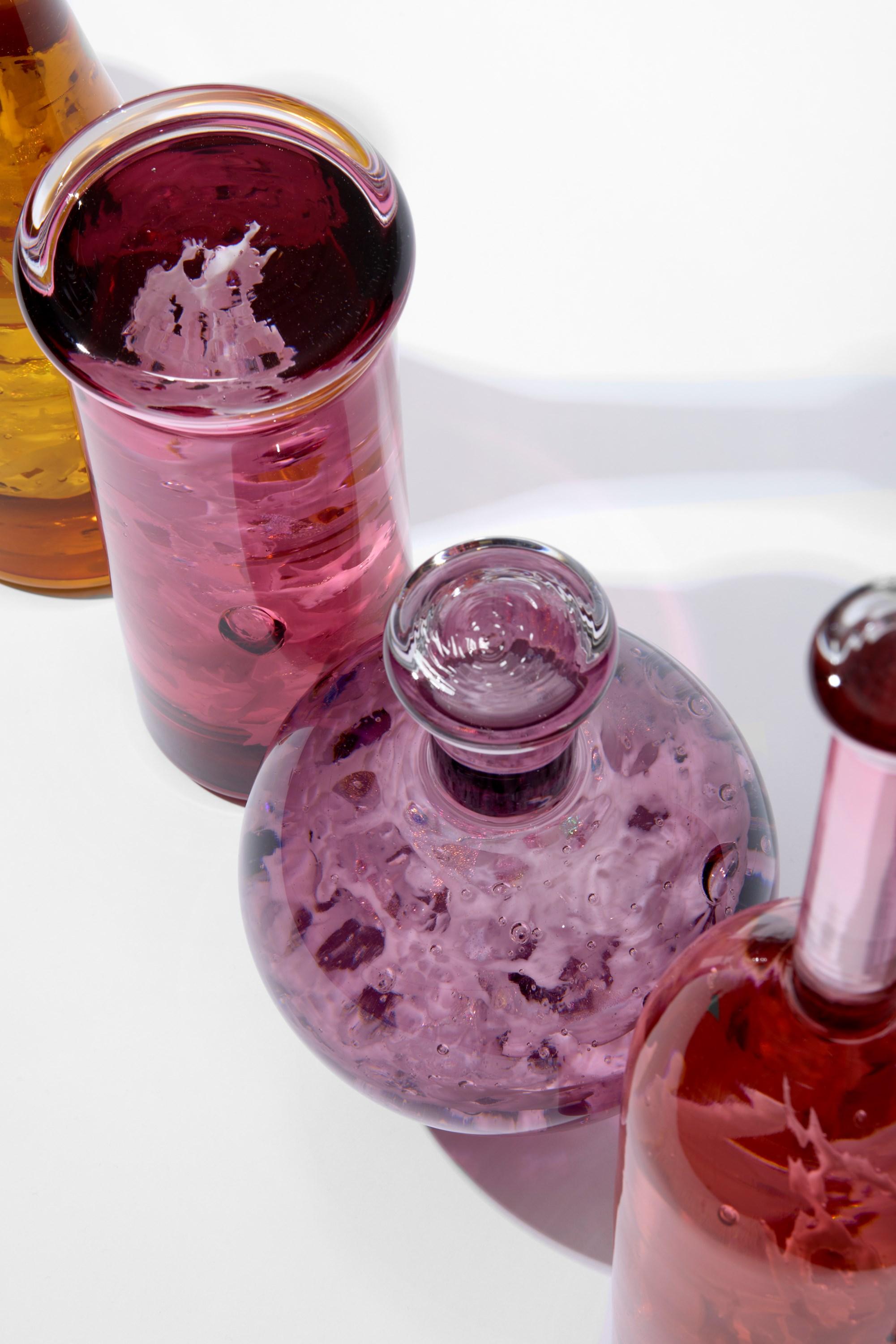 Verre installation en verre soufflé rose/jaune Verve de Louis Thompson & Pratibha Mistry en vente