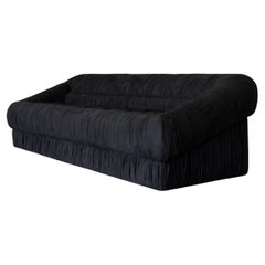 VERVE SOFA - Faux Black Suede by SHO MODERN