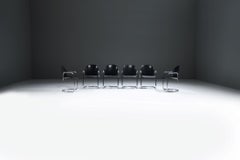 Very are leather Dialogo Dessau dining chairs by Afra E Tobia Scarpa C&B Italia