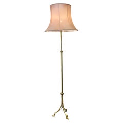 Antique Very Attractive Arts and Crafts Brass Floor Lamp, Standard Lamp