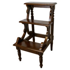 Very Attractive Edwardian Style Library Steps This is a sturdy solid piece