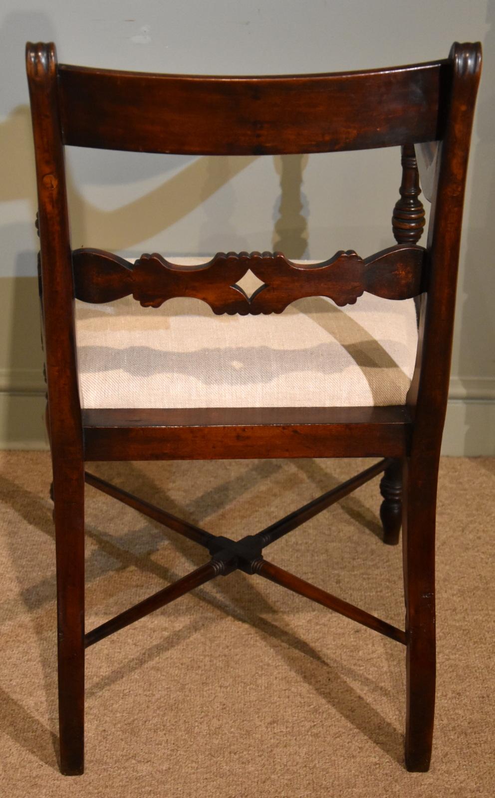 Very Attractive Set of Six Regency Dining Chairs im Angebot 2