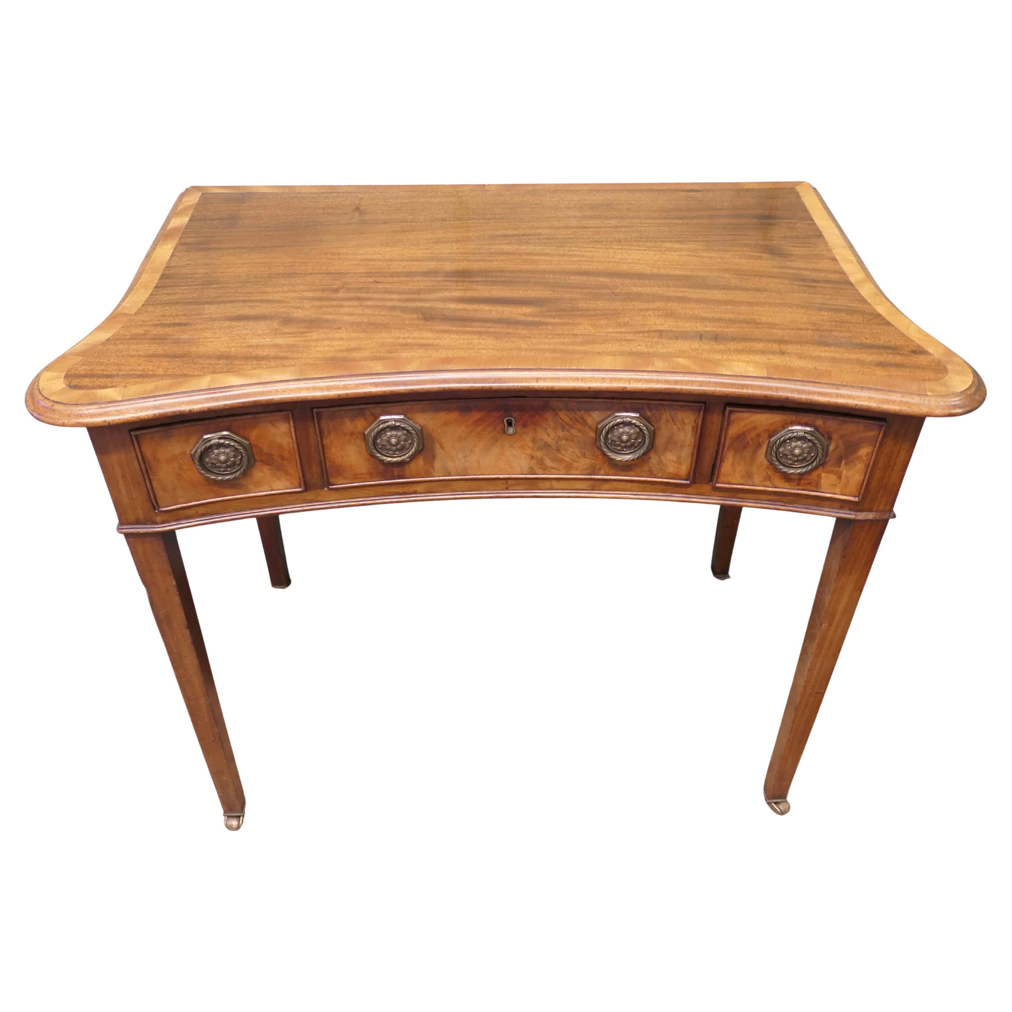 Very Attractive Victorian Walnut Writing or Side Table For Sale