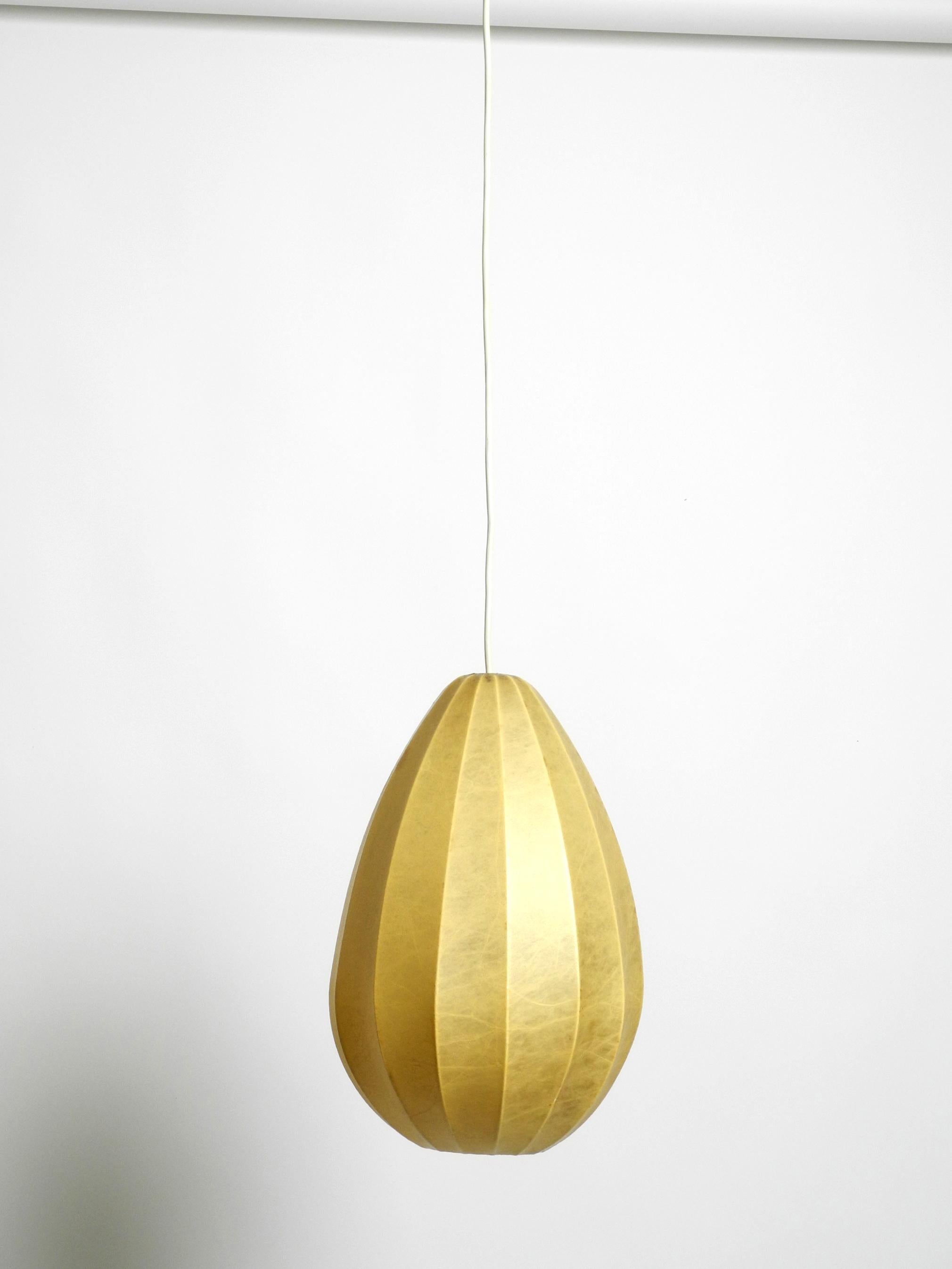Mid-20th Century Very beautiful 1960s vintage Cocoon pendant lamp in a minimalist design