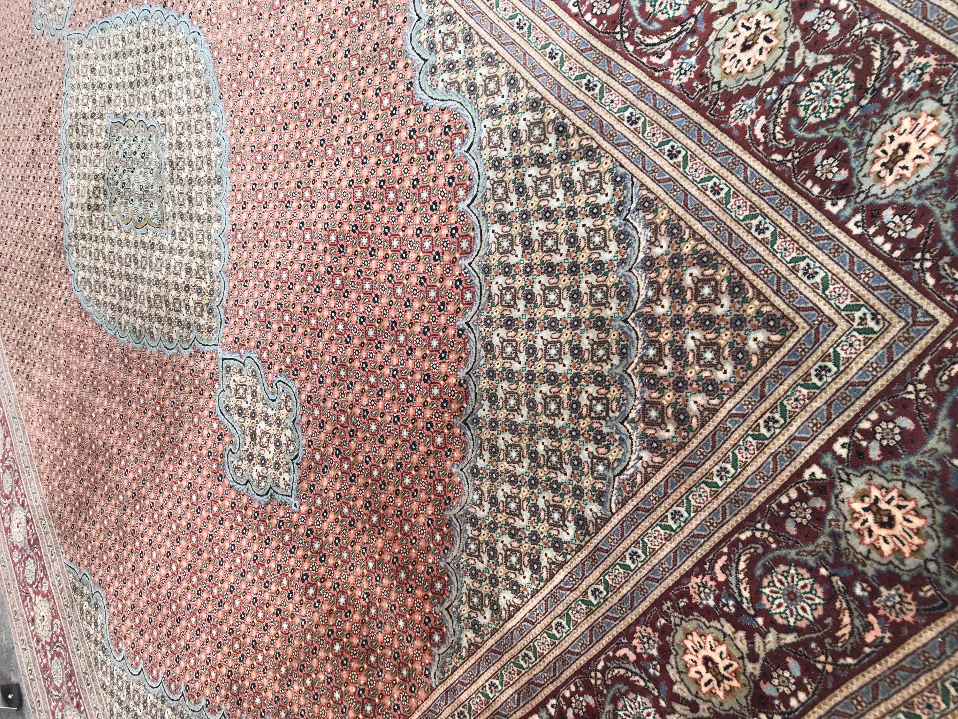Bobyrug's sehr schön und fein Vintage Tabriz Teppich (Handgeknüpft) im Angebot