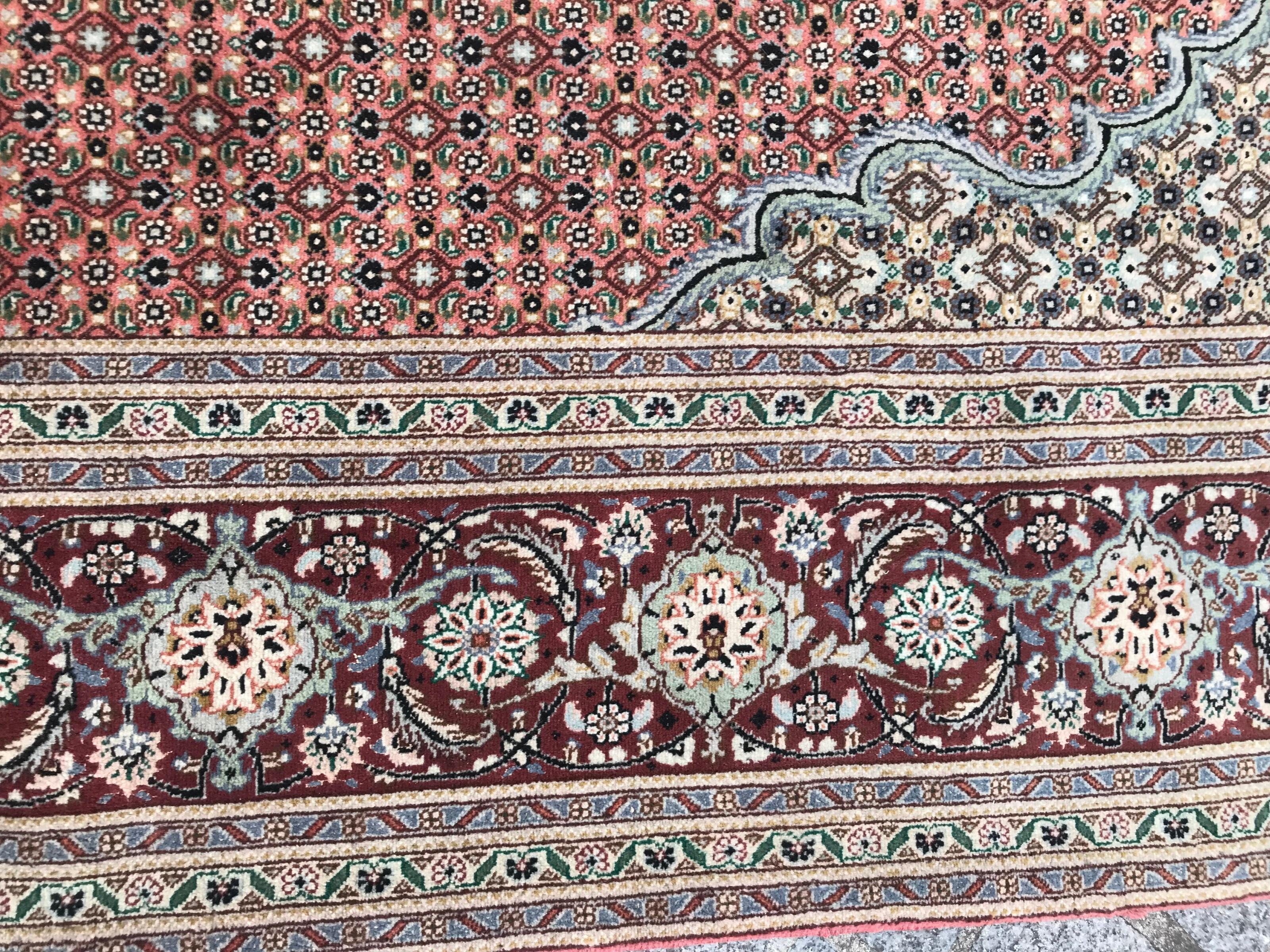 20th Century Bobyrug’s Very Beautiful and Fine Vintage Tabriz Rug For Sale