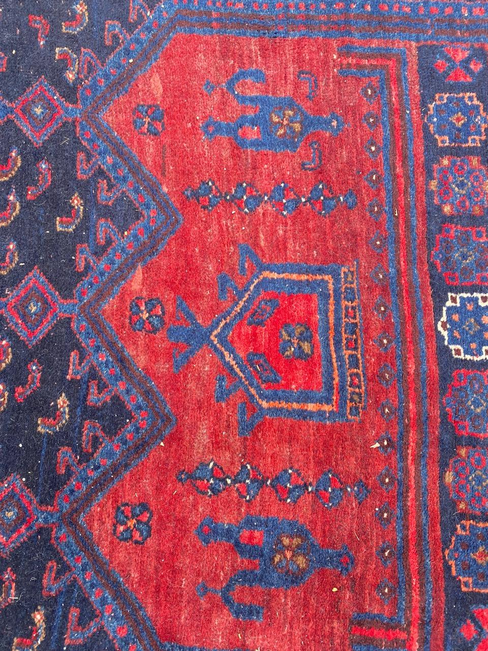 Bobyrug's Very Beautiful Antique Bijar Rug (20. Jahrhundert) im Angebot