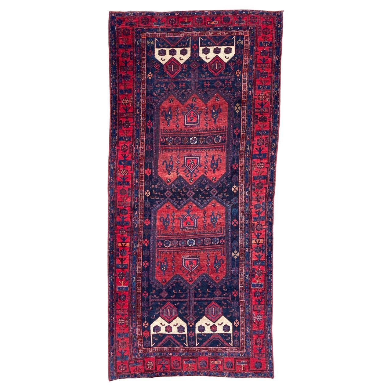 Bobyrug's Very Beautiful Antique Bijar Rug im Angebot