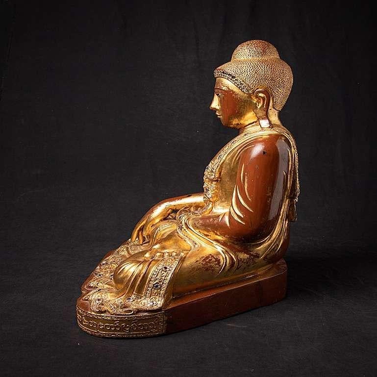Very Beautiful Antique Burmese Mandalay Buddha Statue from Burma For Sale 2
