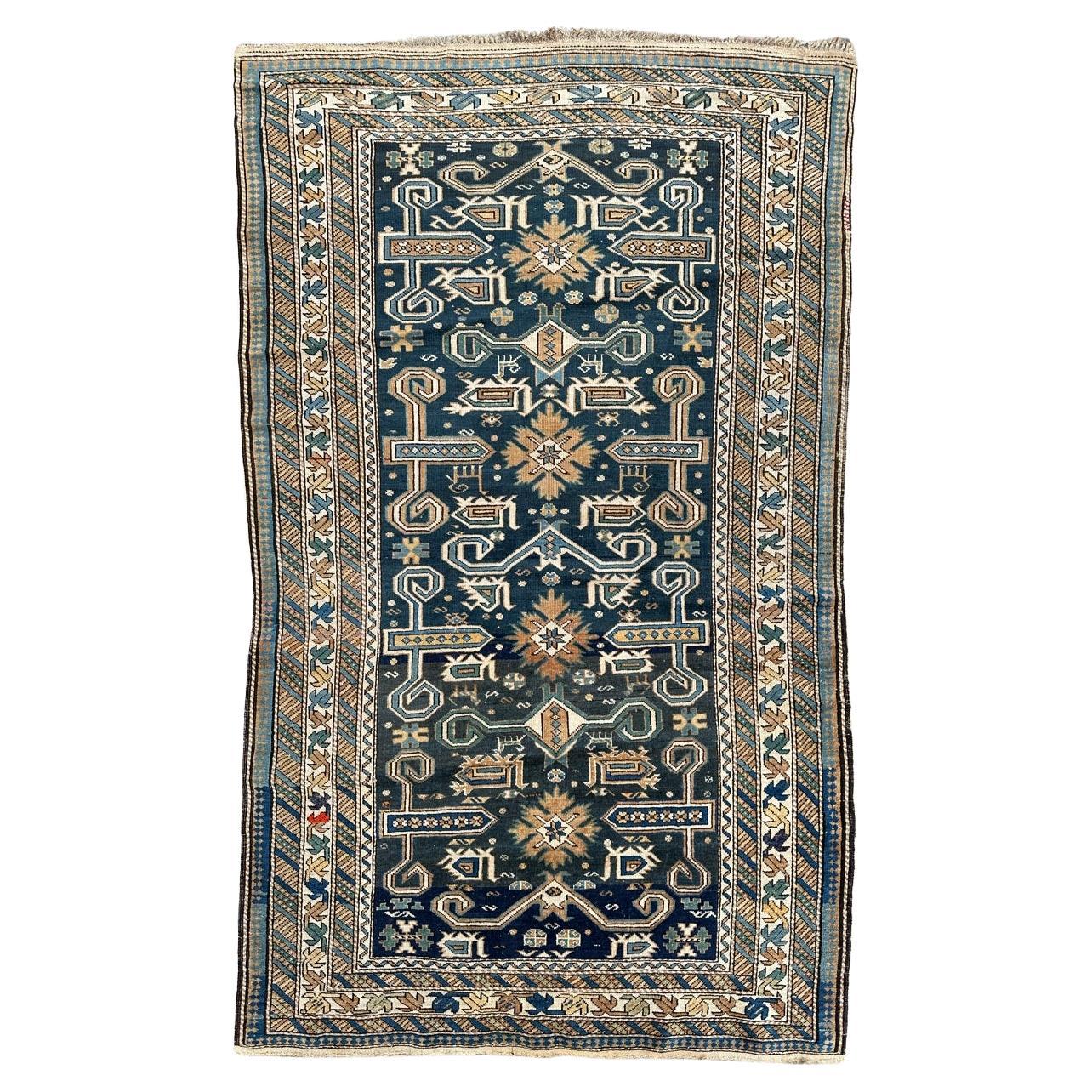 Very beautiful antique Caucasian shirvan perepedil rug