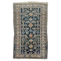 Très beau tapis caucasien ancien shirvan perepedil