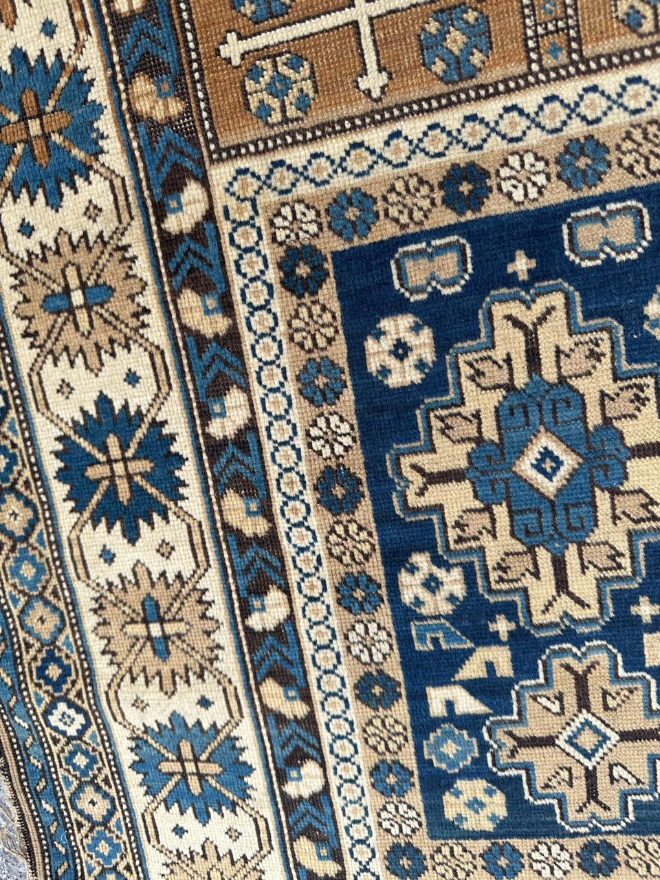Très beau tapis shirvan caucasien ancien en vente 9