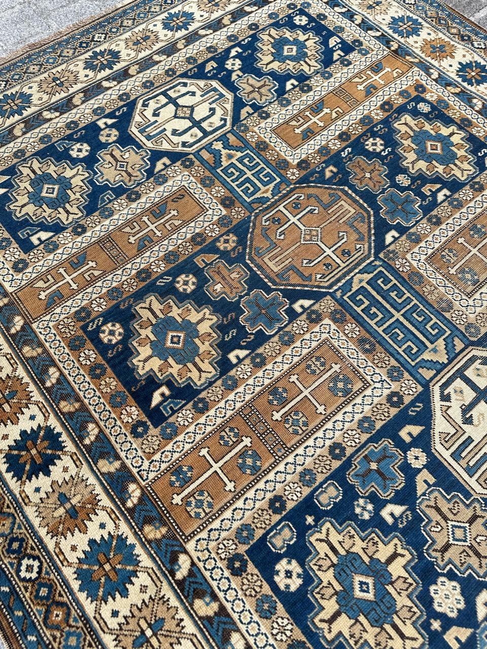 Très beau tapis shirvan caucasien ancien en vente 11