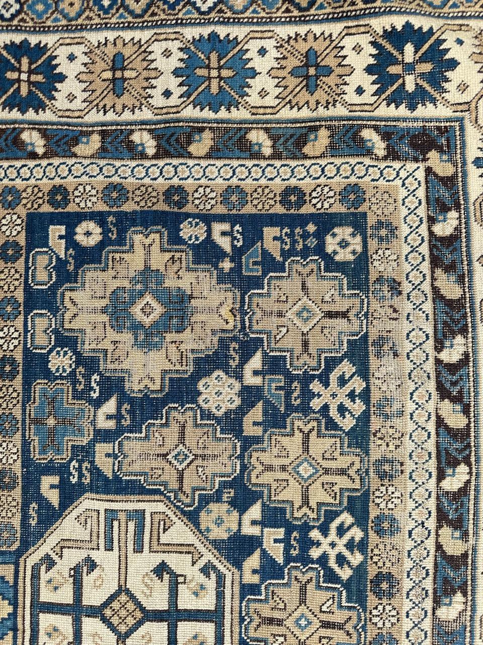 Très beau tapis shirvan caucasien ancien Bon état - En vente à Saint Ouen, FR