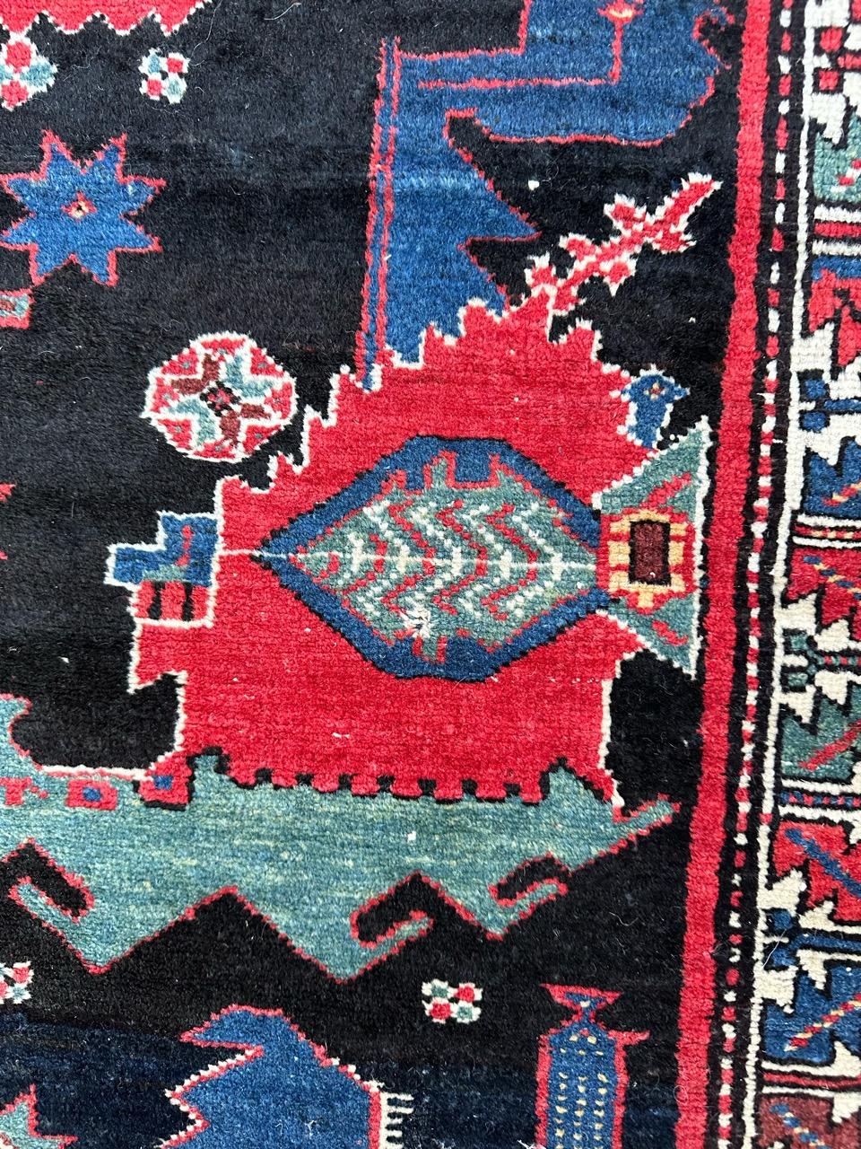 Bobyrug’s Very beautiful antique fine Hamadan rug  For Sale 5