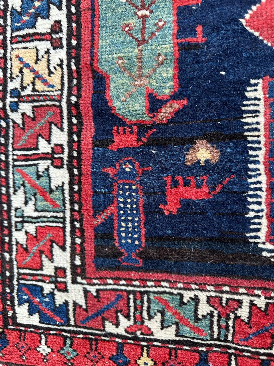 Bobyrug’s Very beautiful antique fine Hamadan rug  For Sale 6