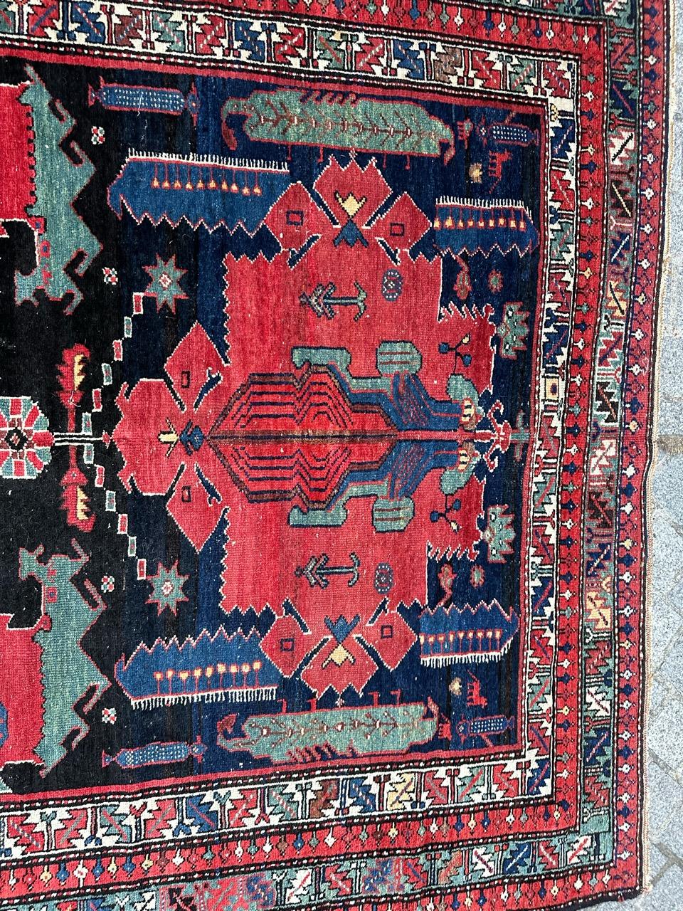 Asian Bobyrug’s Very beautiful antique fine Hamadan rug  For Sale