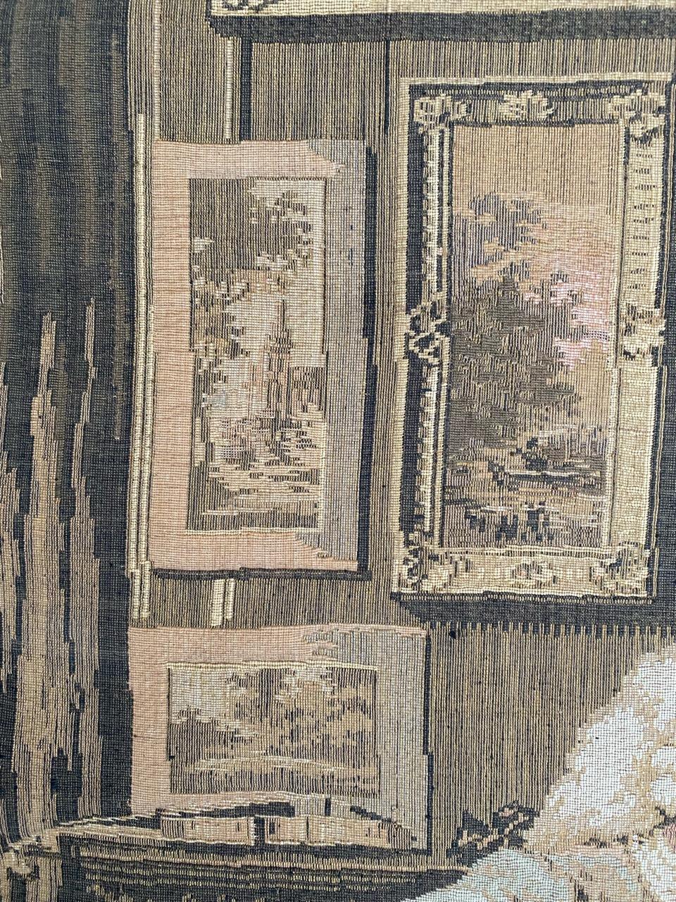 Tapiz Jaquar Francés Antiguo Muy Bonito de Bobyrug siglo XIX en venta