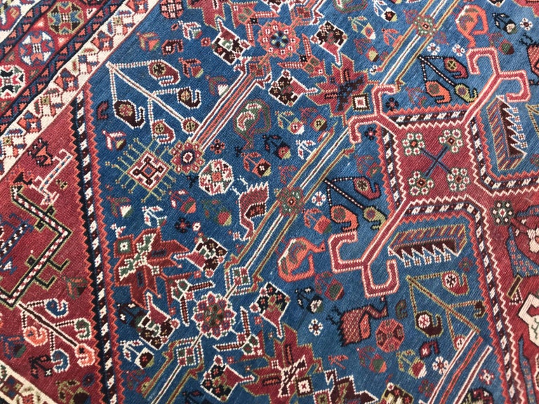 Very Beautiful Antique Ghashghai Rug For Sale at 1stDibs