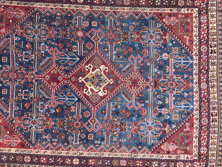 Very Beautiful Antique Ghashghai Rug For Sale at 1stDibs