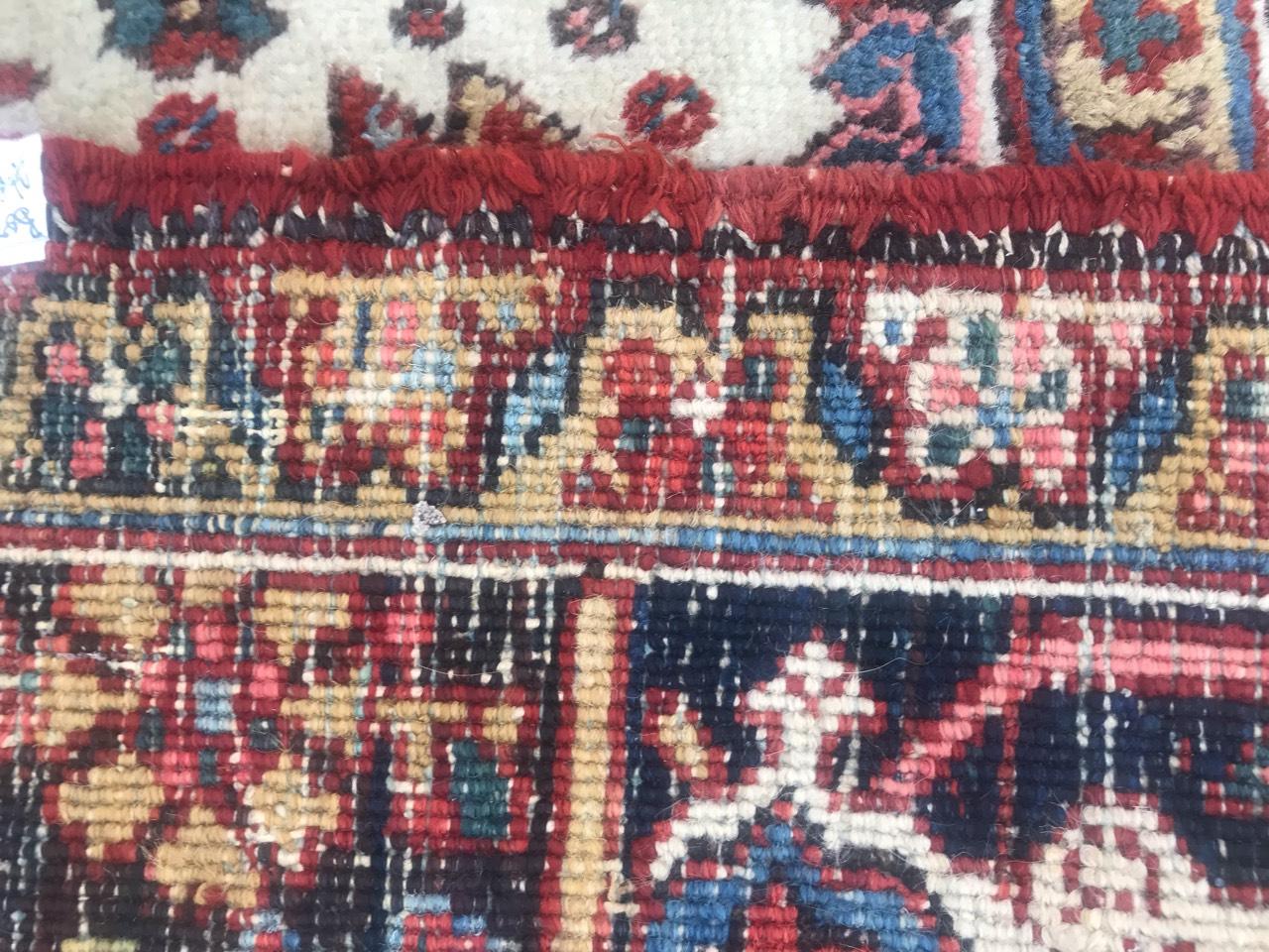Very Beautiful Antique Heriz Rug For Sale 11