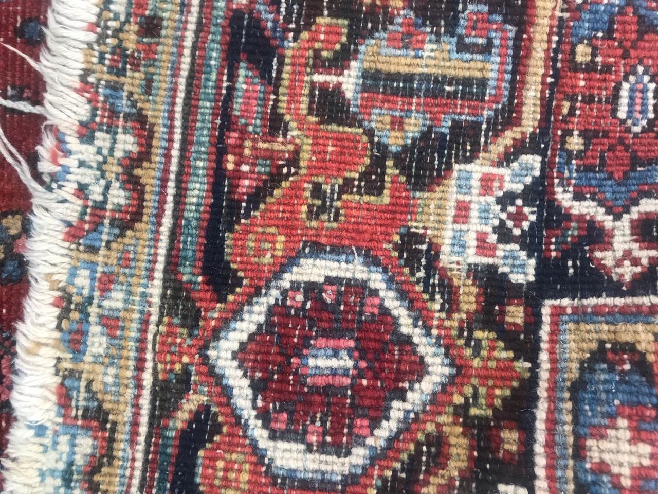 Very Beautiful Antique Heriz Rug 12