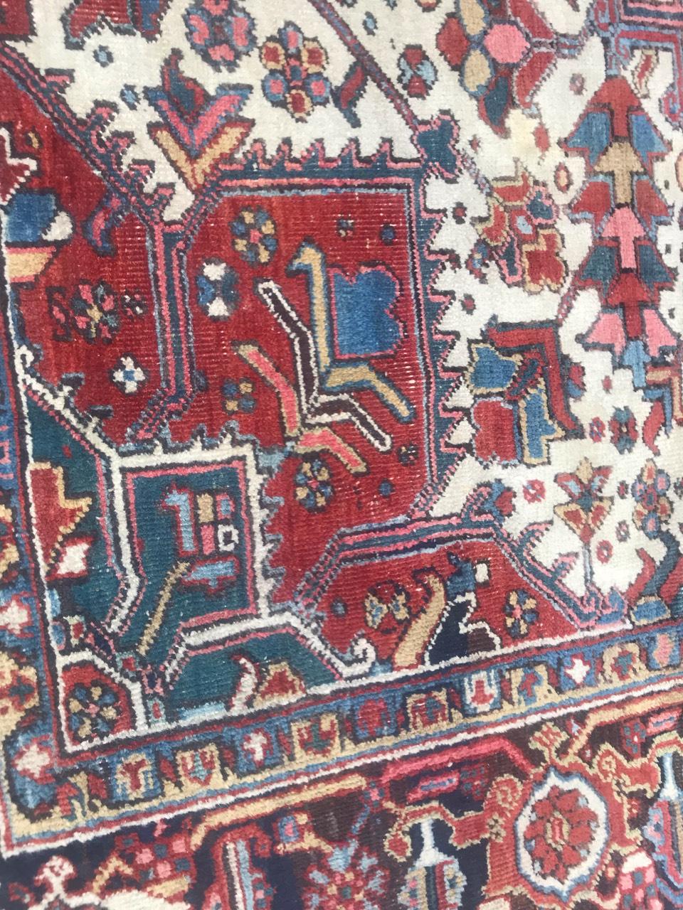 Schöner antiker Heriz-Teppich (Asiatisch)