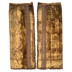 Very Beautiful Antique Pair of silk velvet Curtains