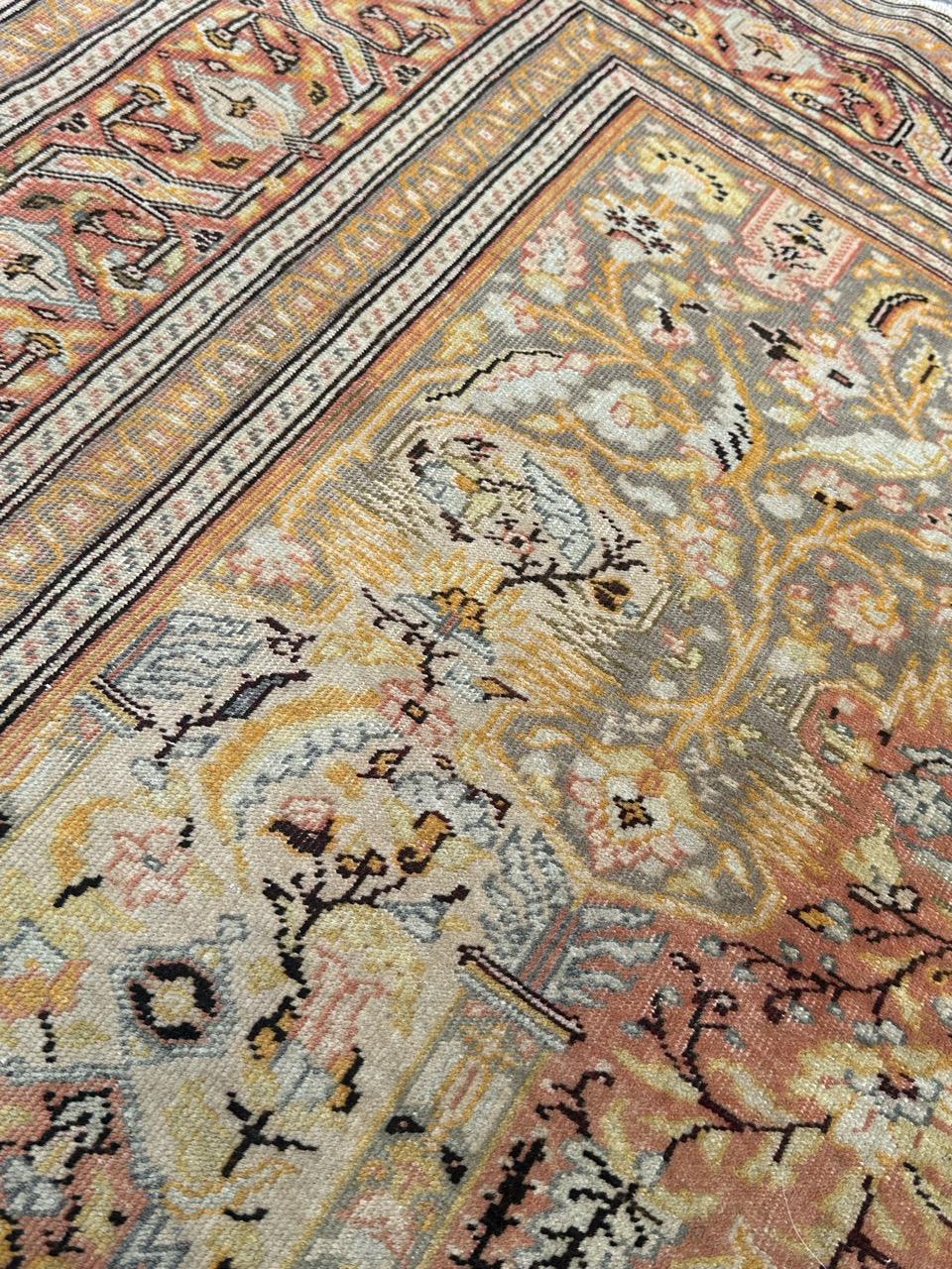 Noué à la main Très beau tapis turc ancien de cesare en vente