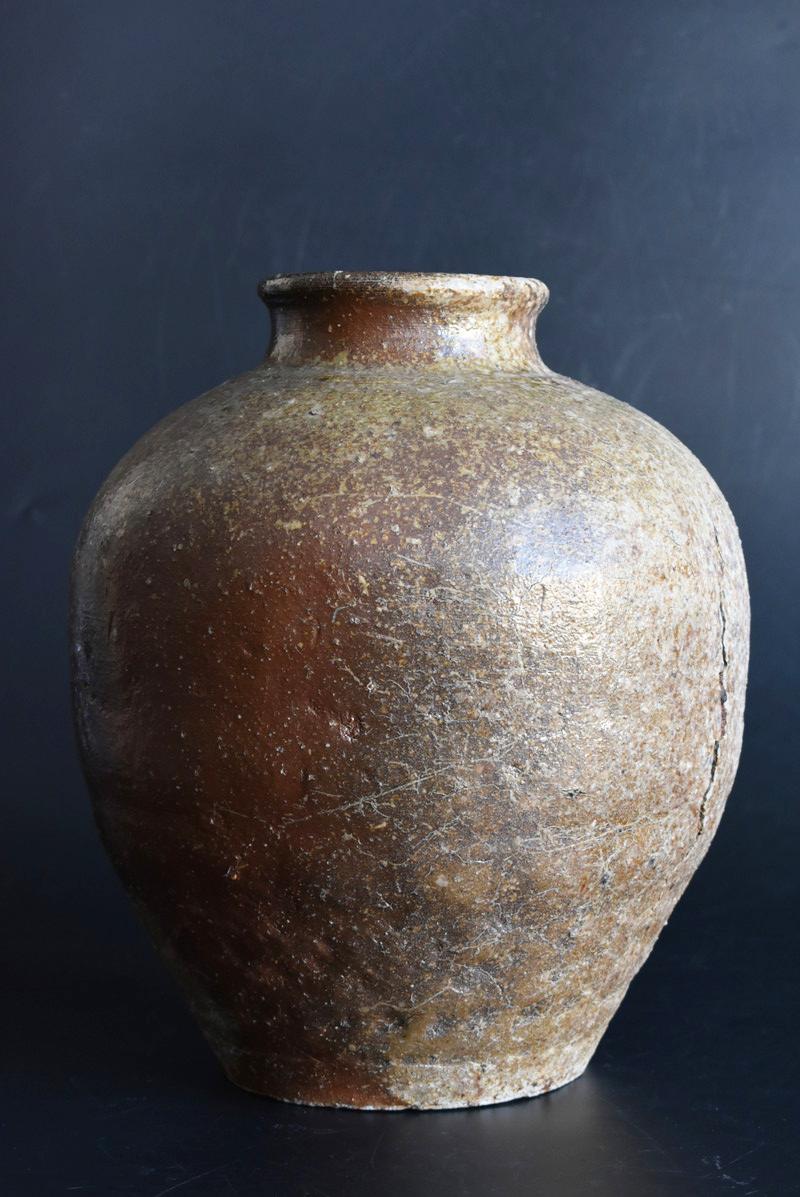 Pottery Very Beautiful Japanese Antique Jar/Shigaraki Ware /1500s /Wabi-Sabi Vase/Mingei