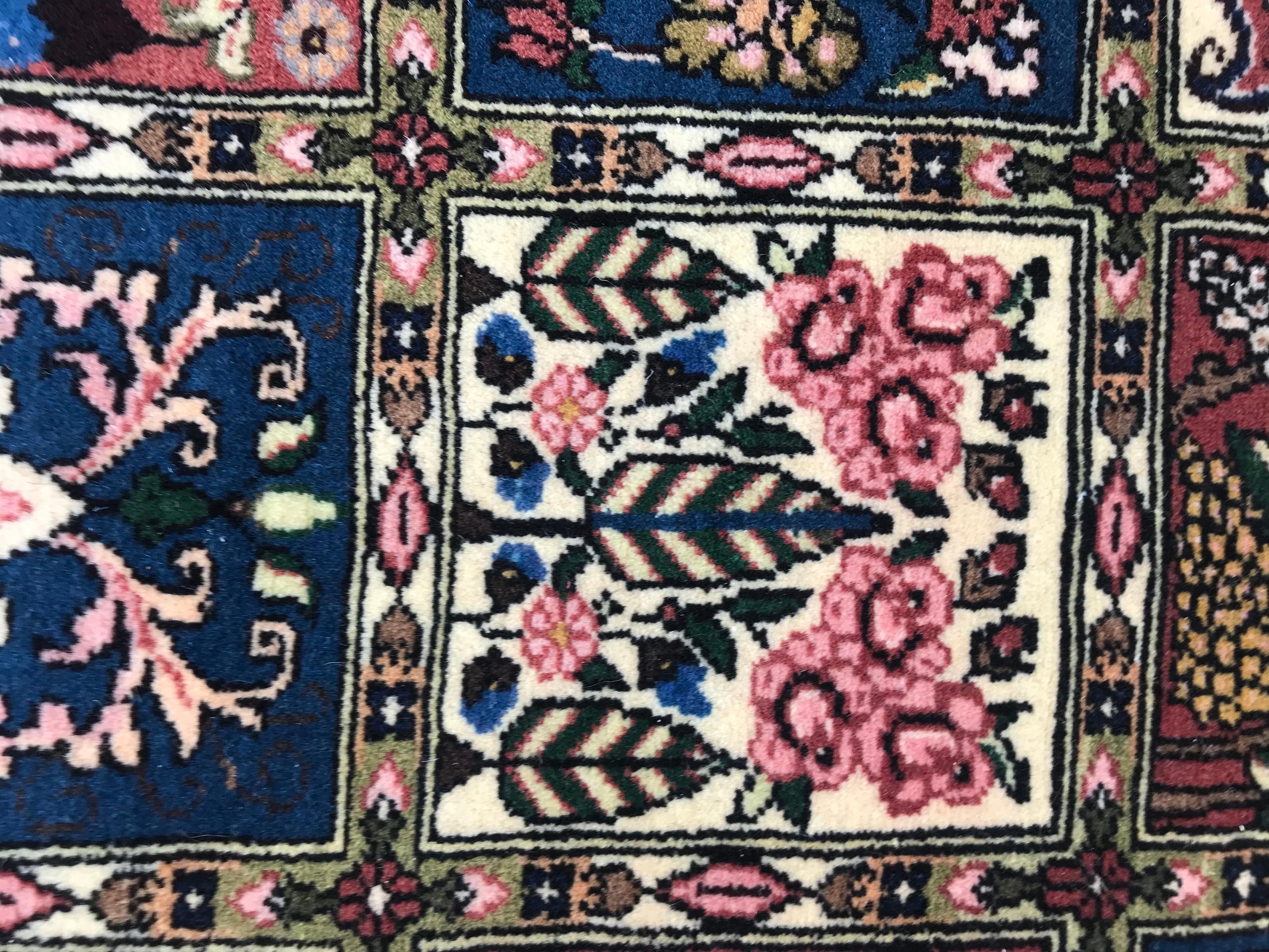 Very Beautiful Large Vintage Charshotor Bakhtiar Rug For Sale 11