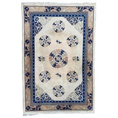 Très beau grand tapis chinois Art Déco vintage de Pékin