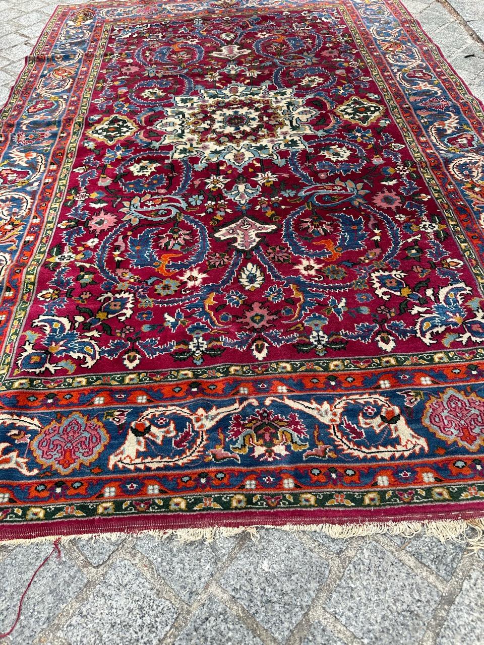 Cotton Bobyrug’s Very beautiful late 20th century fine Azerbaijan rug  For Sale