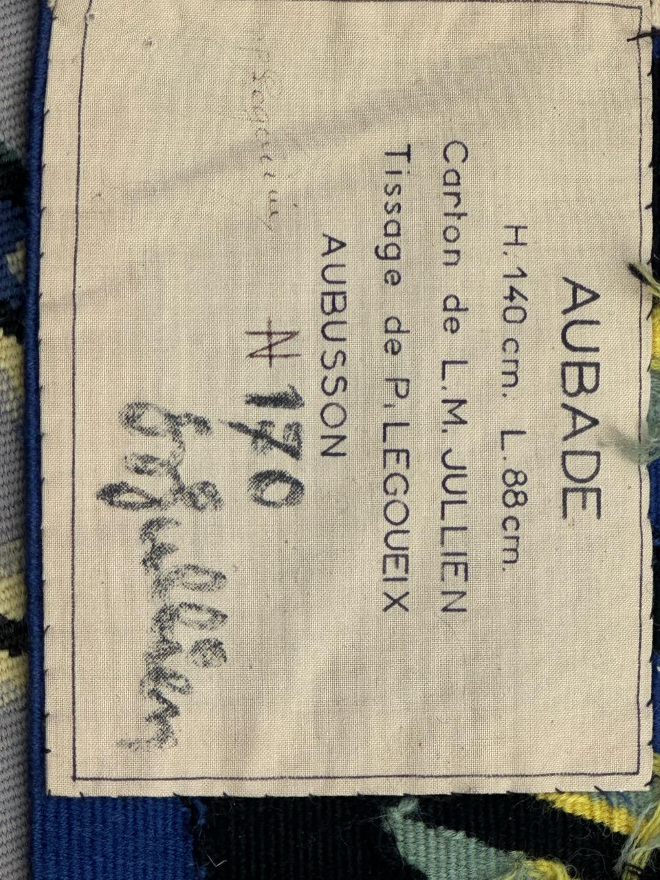 Bellissimo arazzo Aubusson di metà secolo in vendita 12