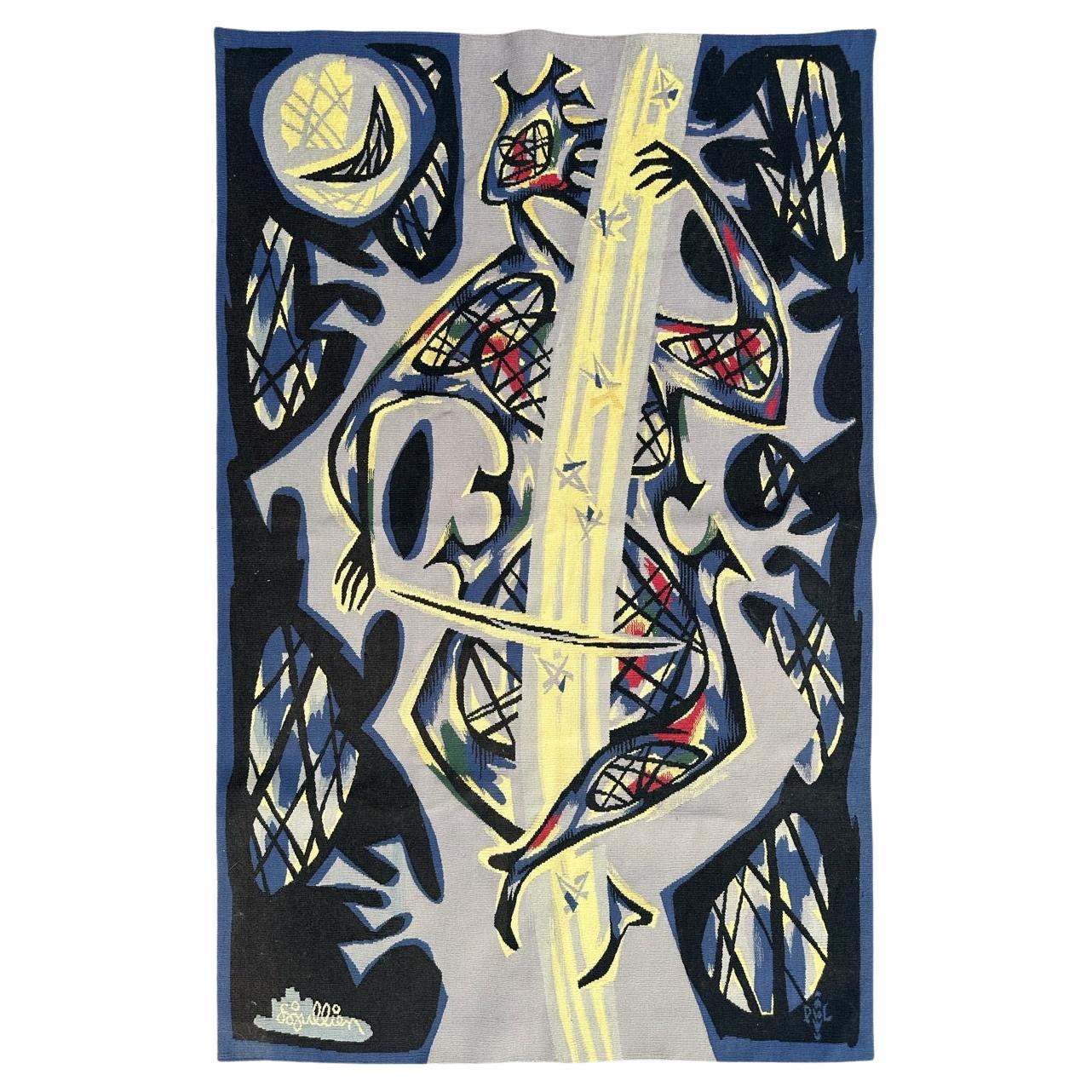 Very Beautiful mid century Aubusson Tapestry